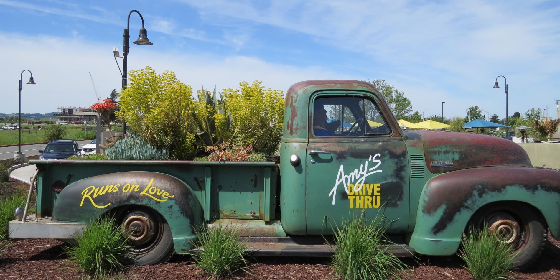 Planted Pickup Truck