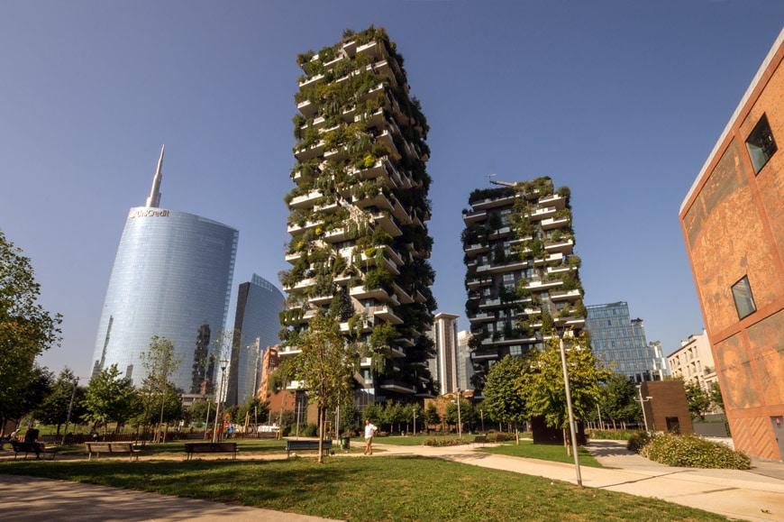 Vertical forest on highrise