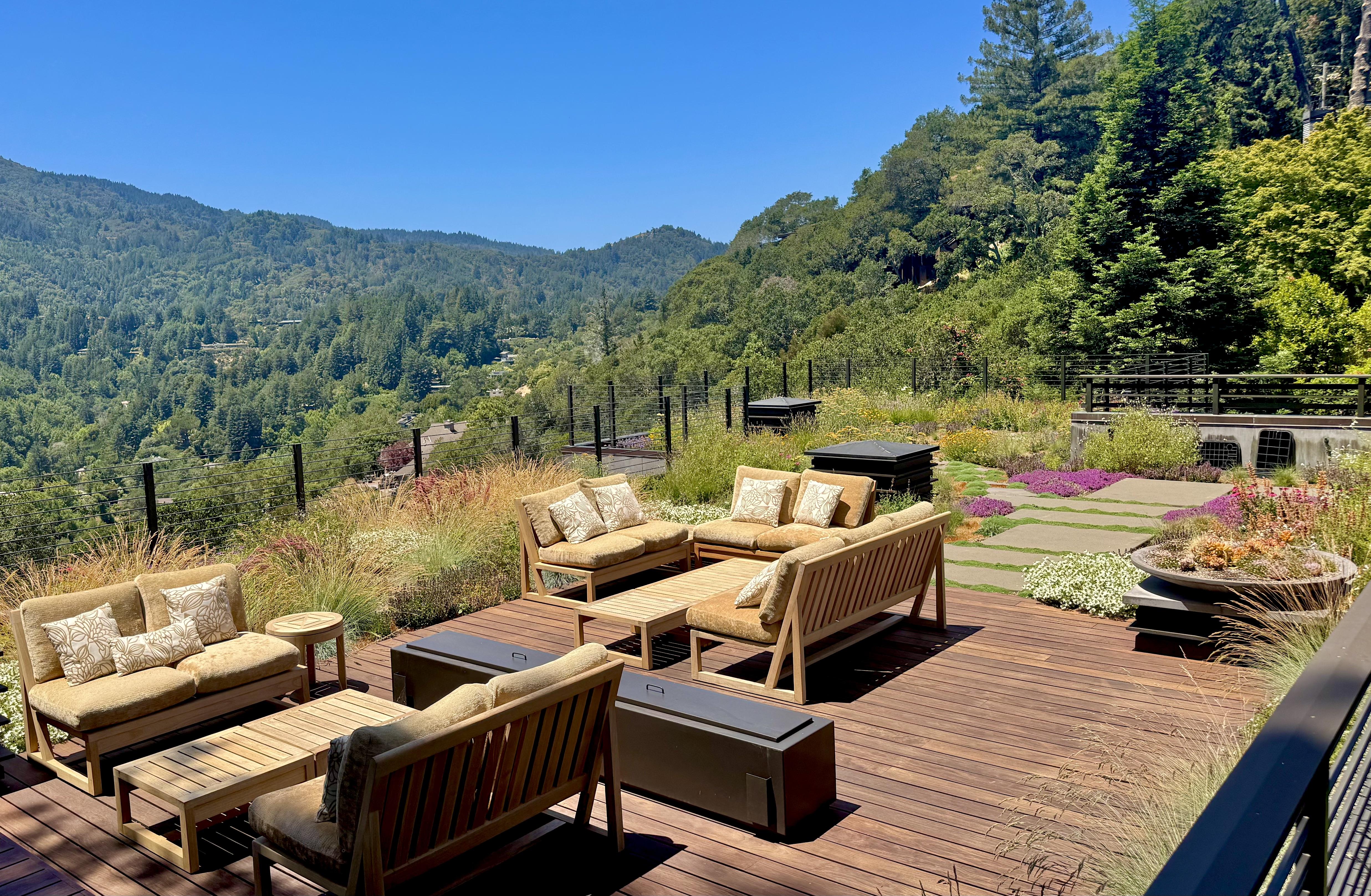View of rooftop deck & living roof