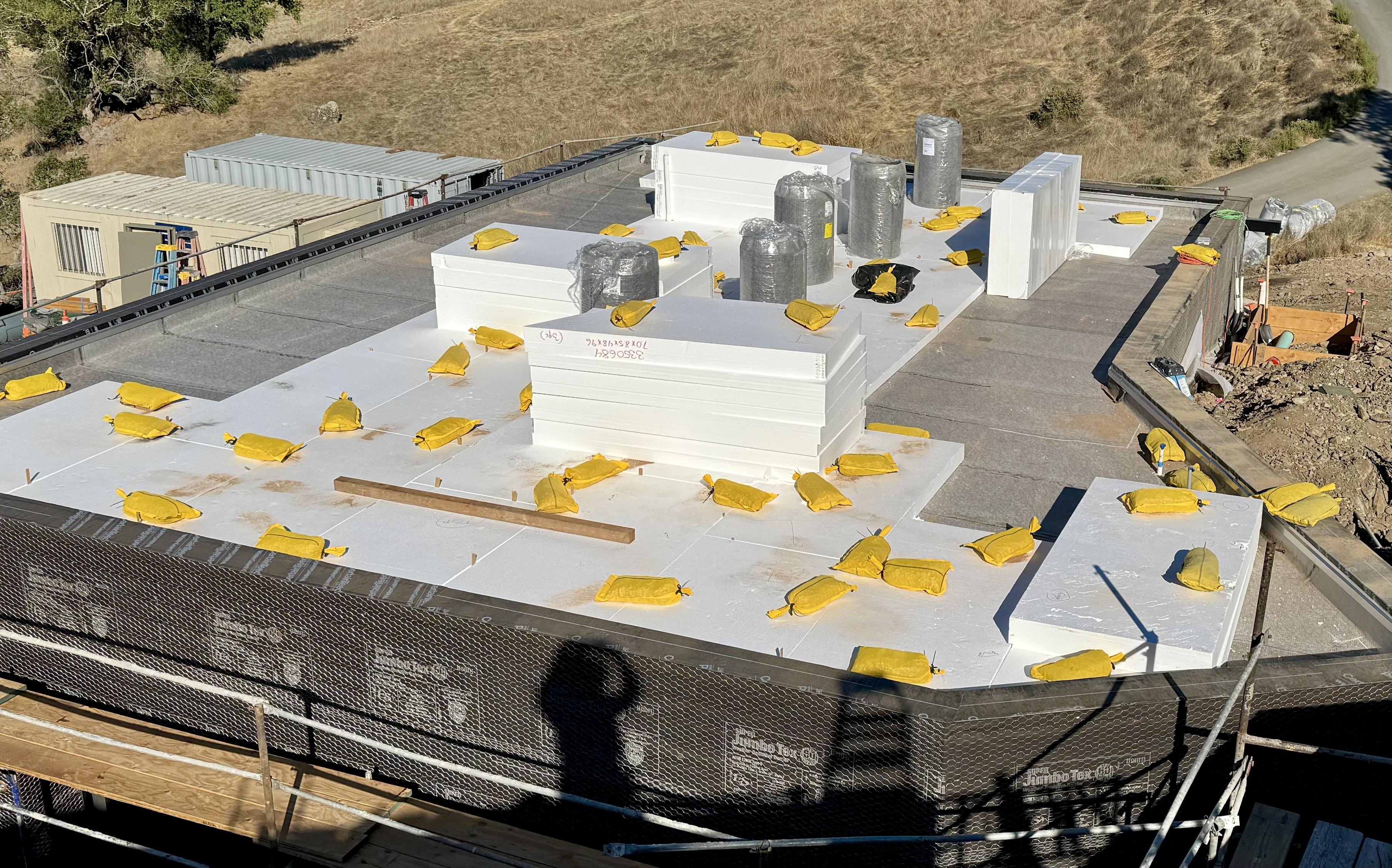 Installation of Geo-foam layer